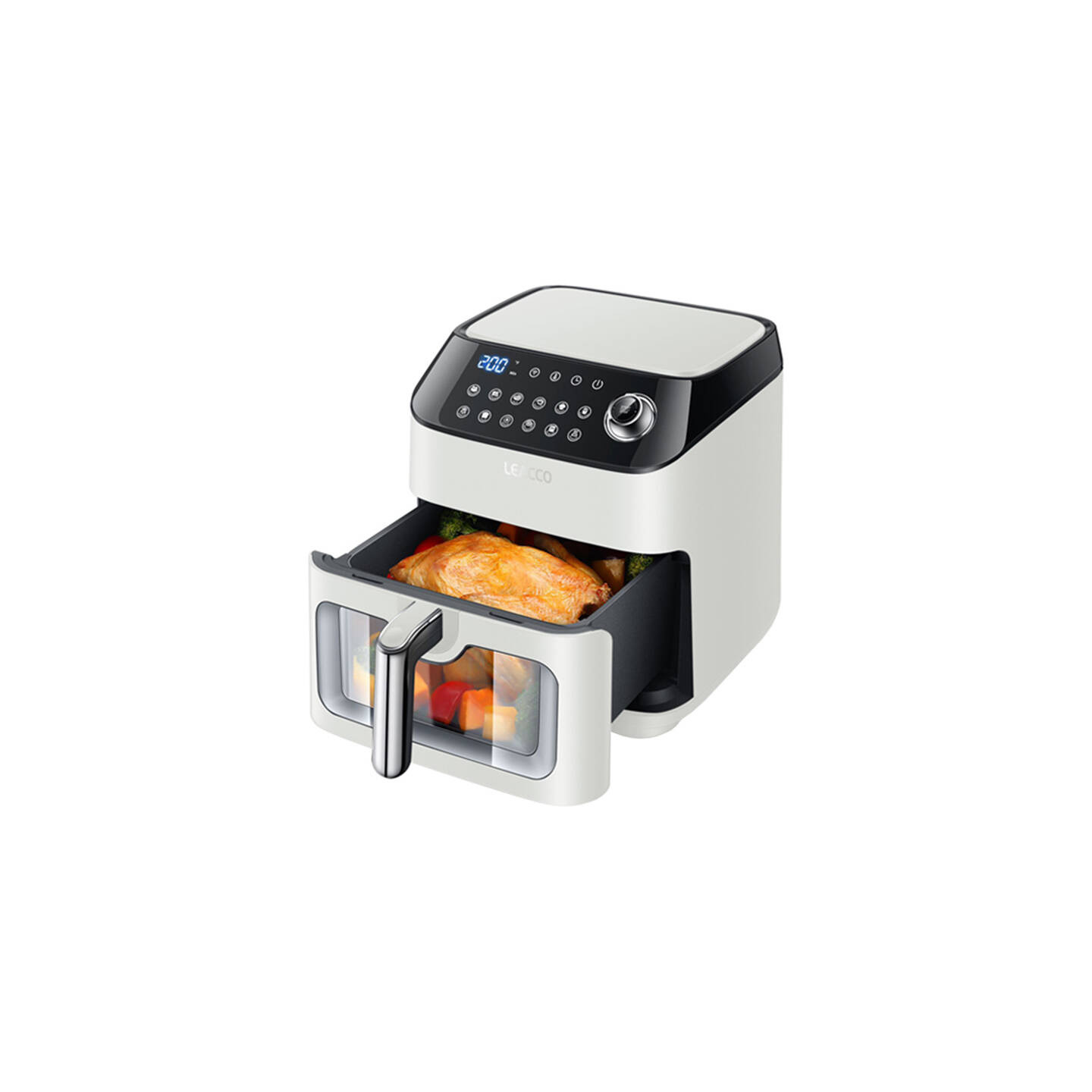 LEACCO 4.5L 1050W non-fat fryer AF020 White