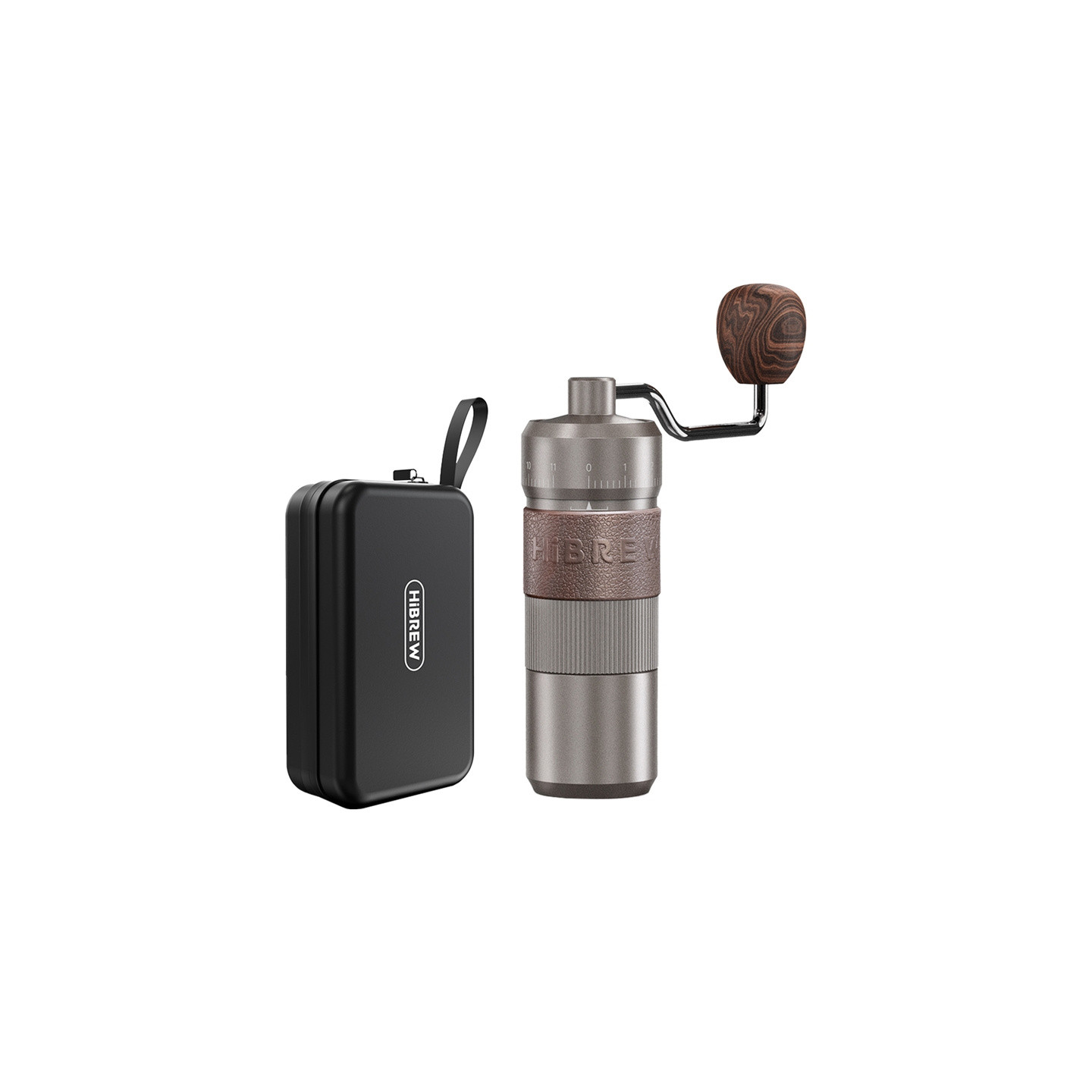 HiBREW G4B manual coffee grinder with adjustable grind.