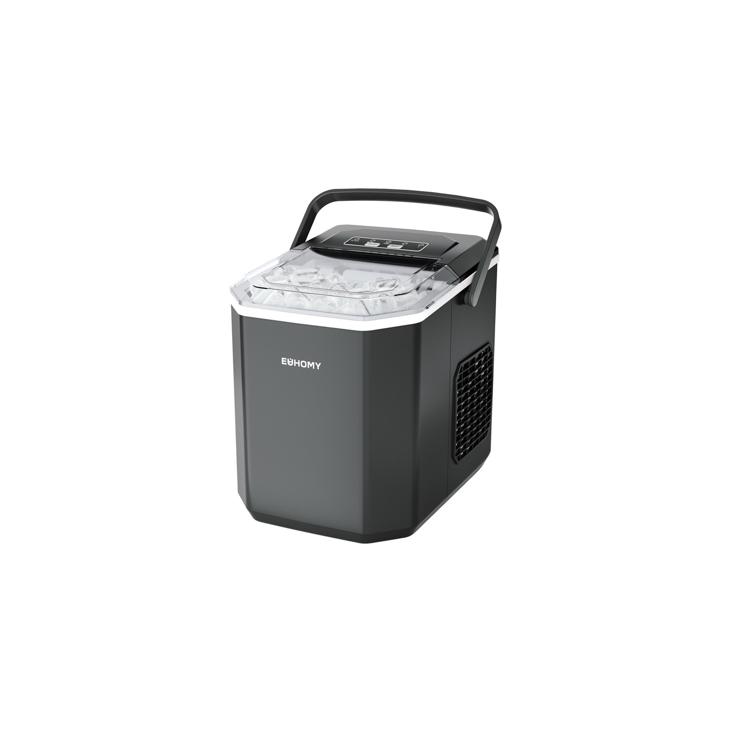 Euhomy IM011 Ice Maker, 1.2 L, 12 kg (Black)