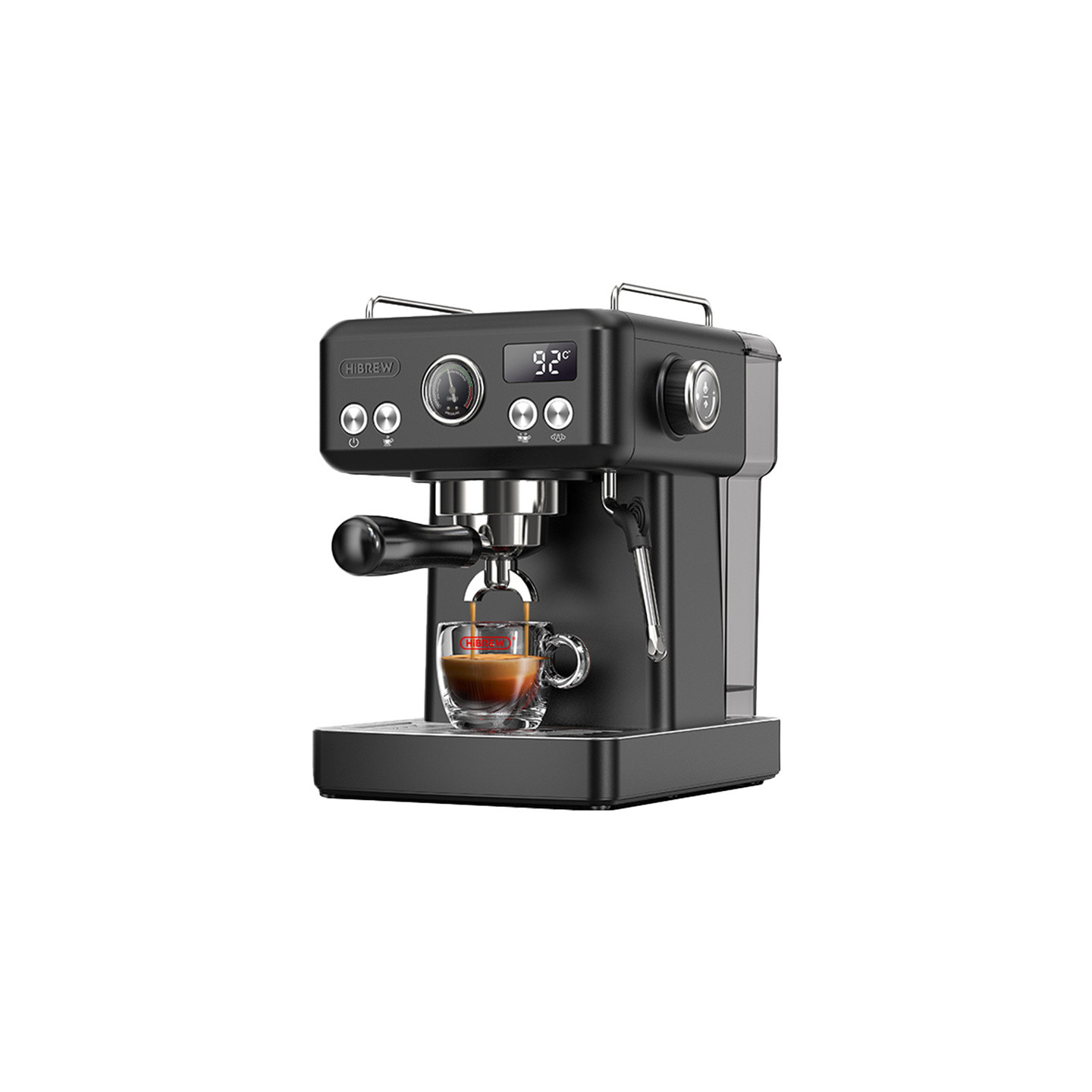 HiBREW H10A piston espresso machine with temperature control (black)