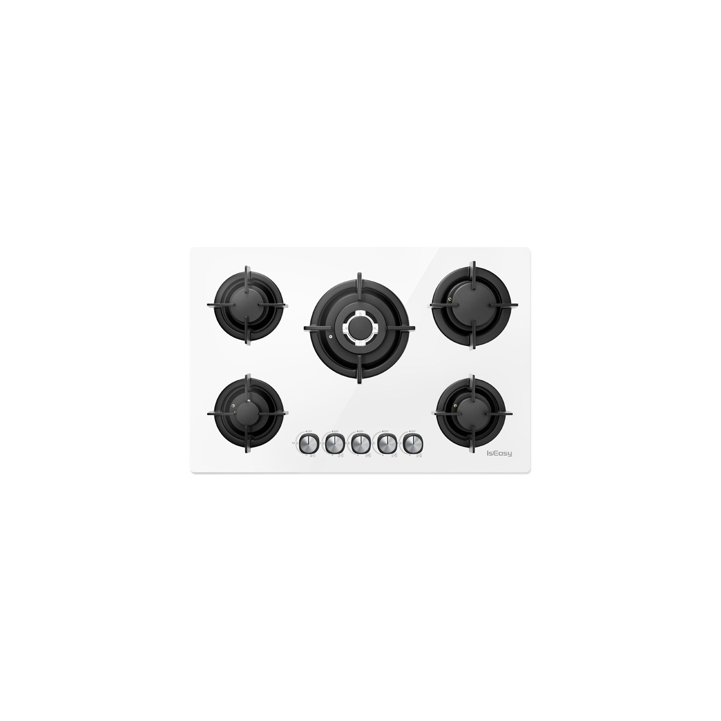 ISEASY MGBG-775 gas hob with 5 burners (white)