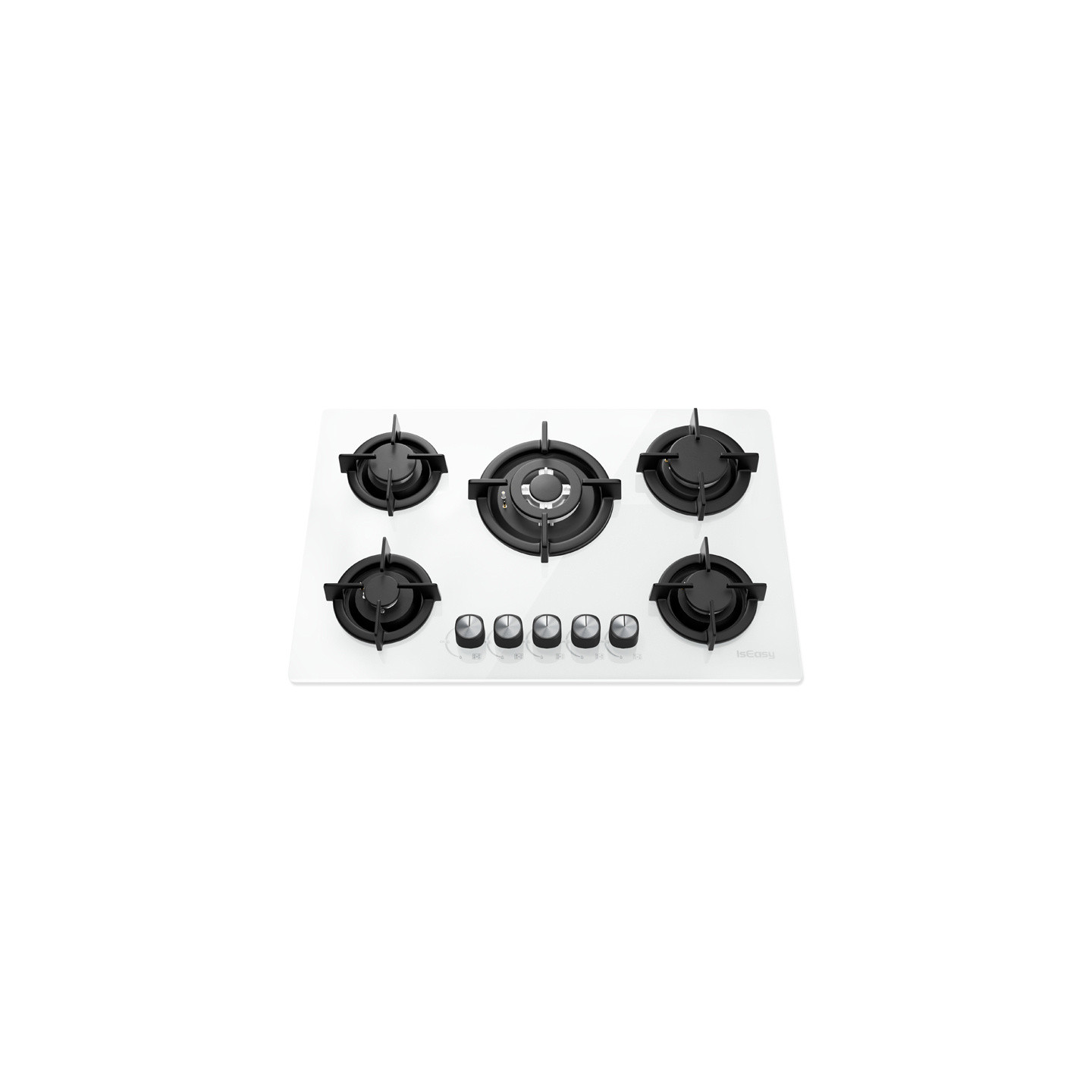 ISEASY MGBG-775 gas hob with 5 burners (white)