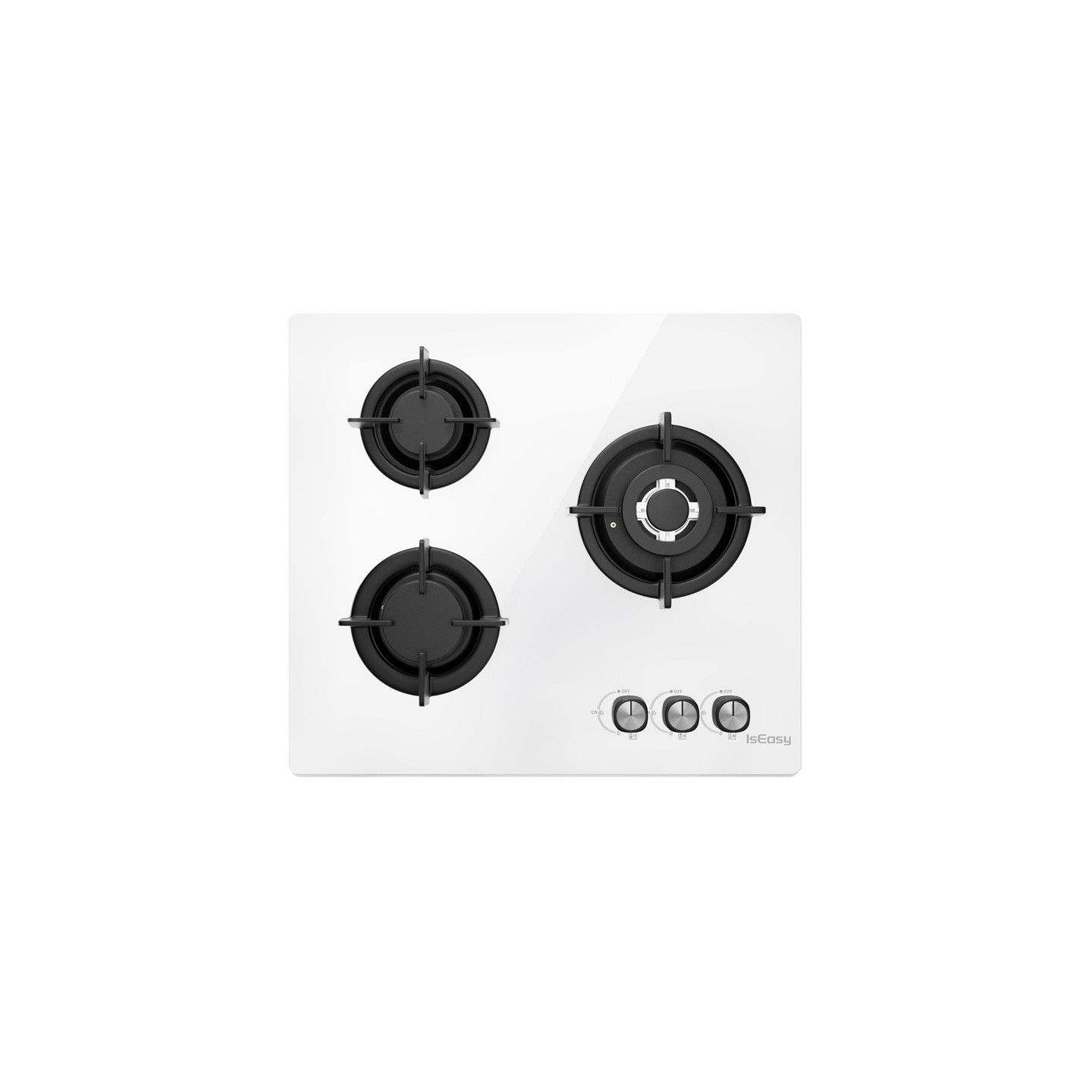 ISEASY MGBG-603 gas hob, 3 burners (white)