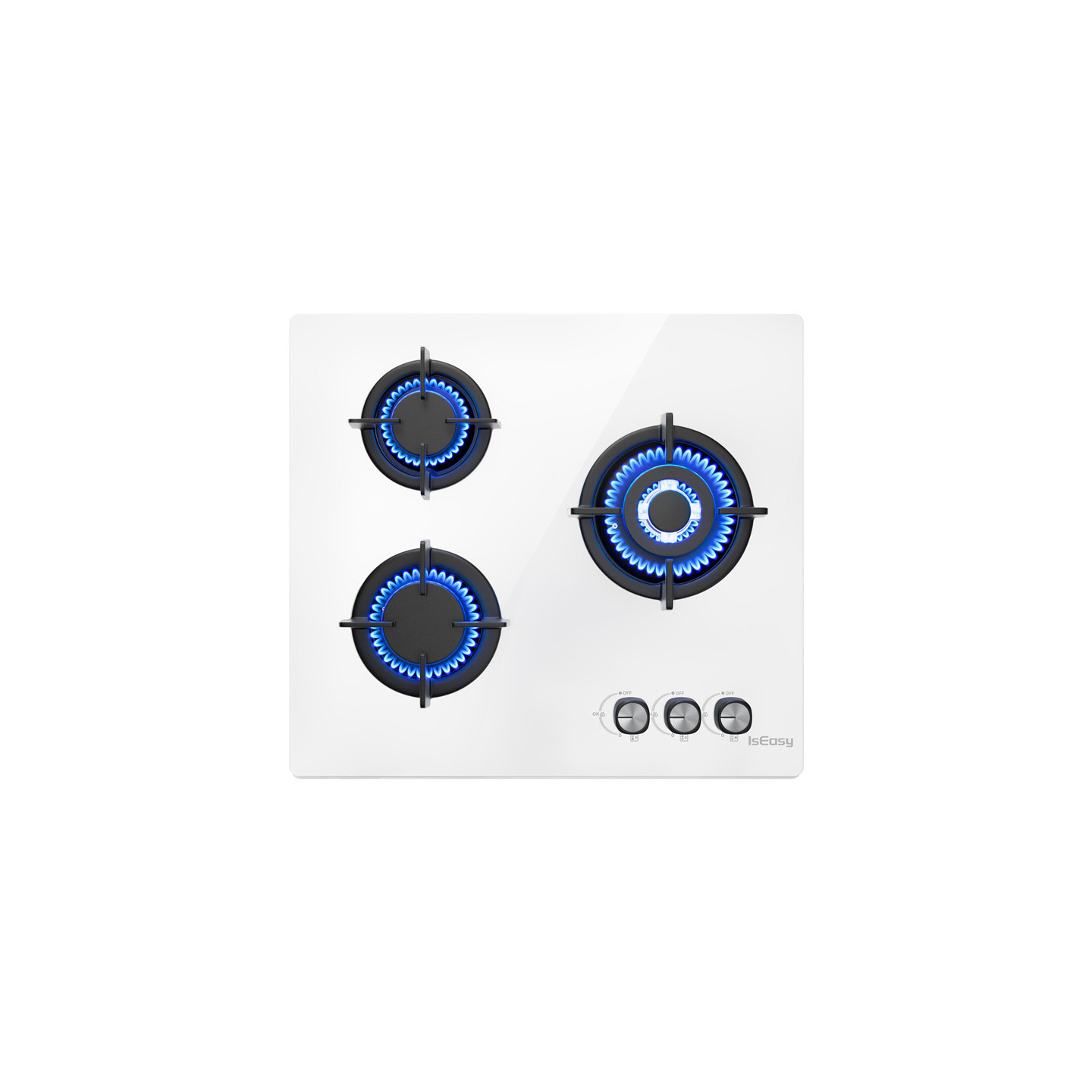 ISEASY MGBG-603 gas hob, 3 burners (white)