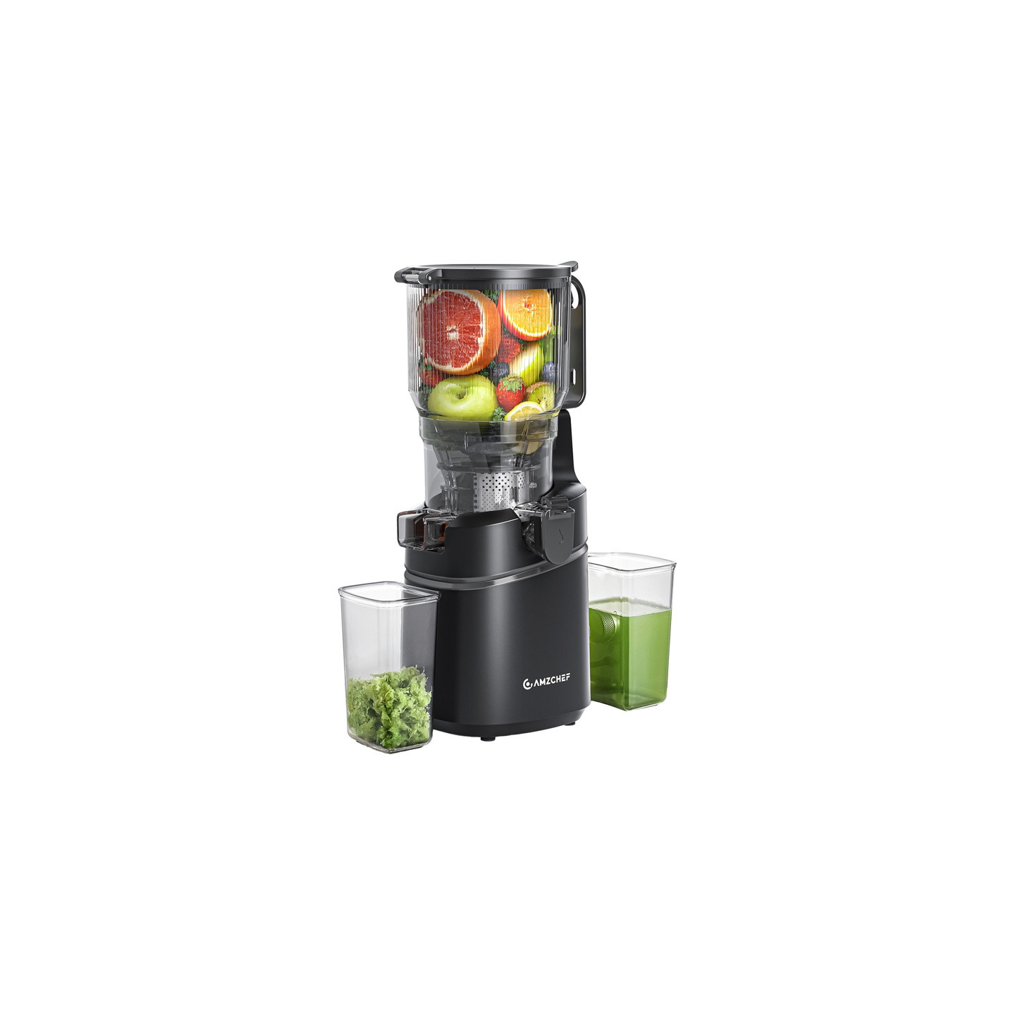 AMZCHEF SJ-036CBK Slow Juicer (Black)