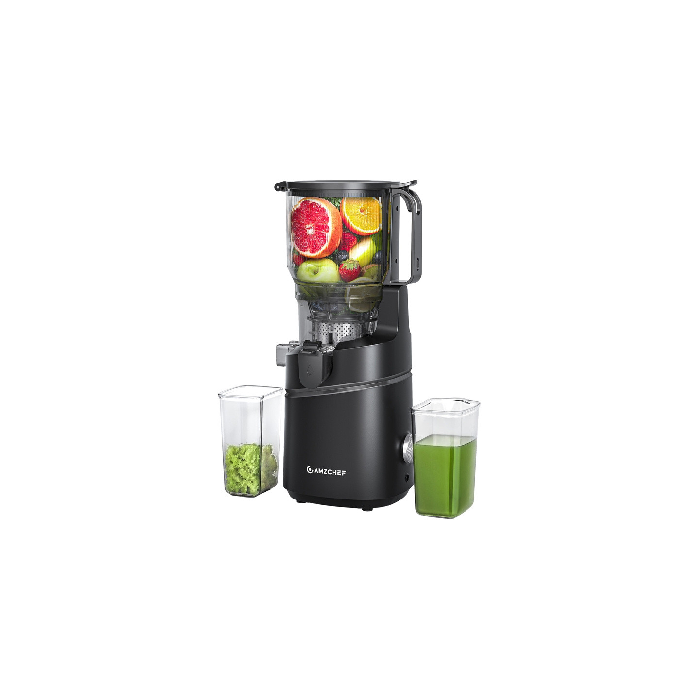 AMZCHEF SJ-036CBK Slow Juicer (Black)