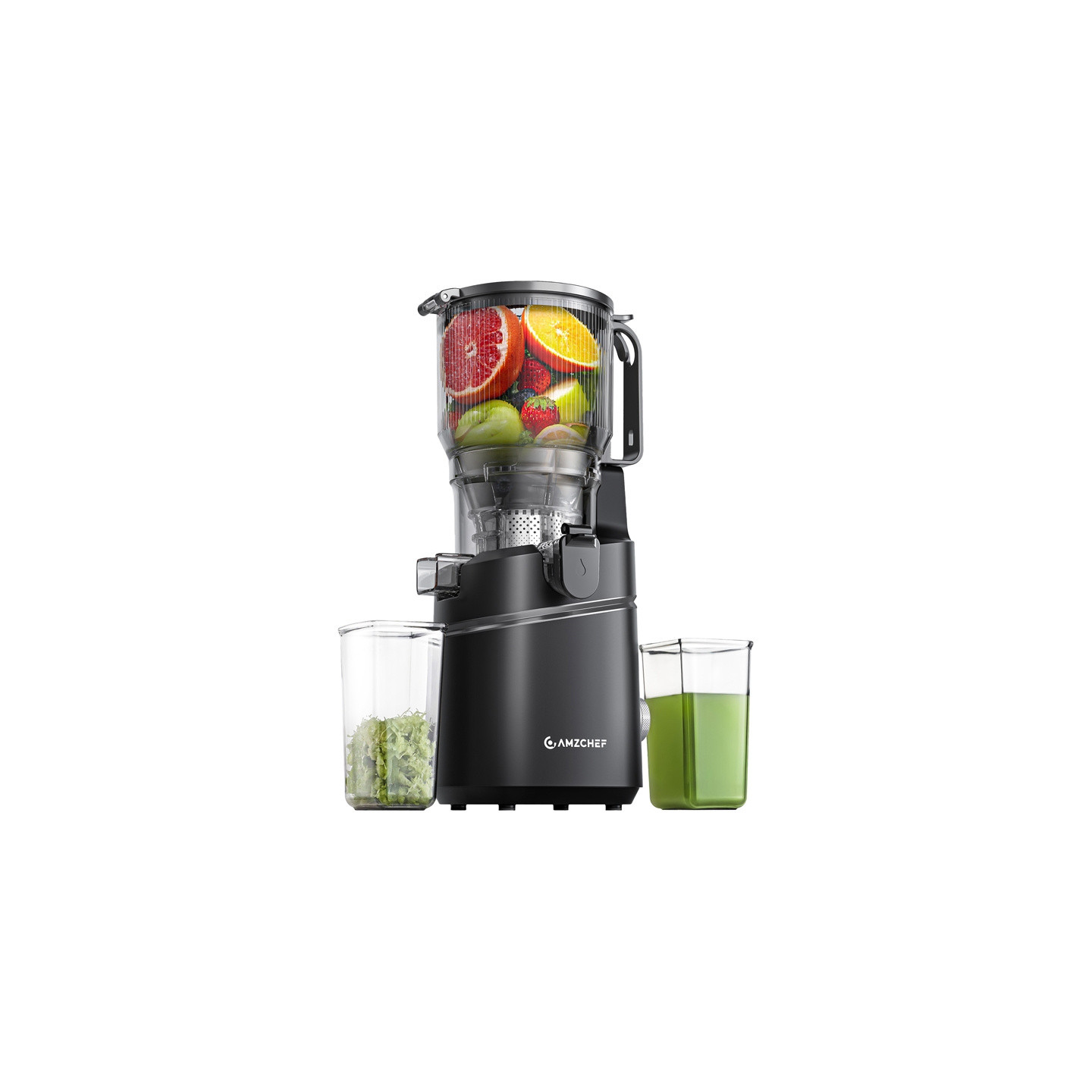 AMZCHEF SJ-036CBK Slow Juicer (Black)