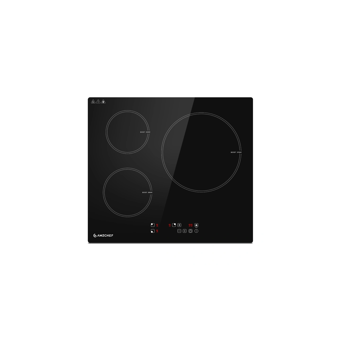 AMZCHEF CE-T-74IB3xyzf-CS 3-zone induction cooktop