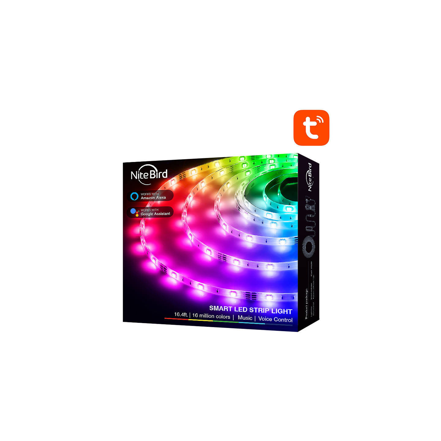 Smart WiFi RGB LED light strip NiteBird SL3 (2x5m), Tuya