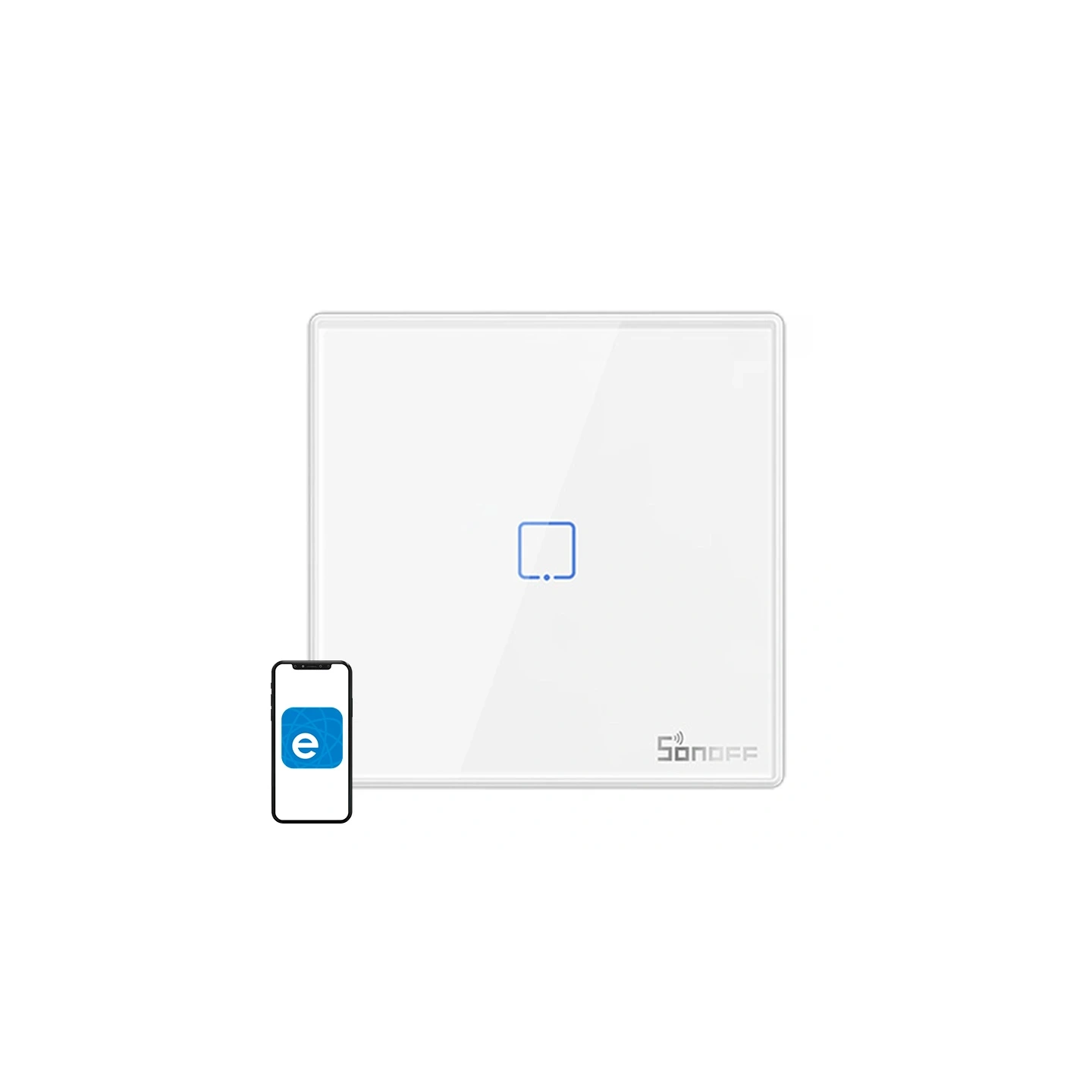Smart Wireless Wall Switch Sonoff T2EU1C-RF 433MHz (1-channel)