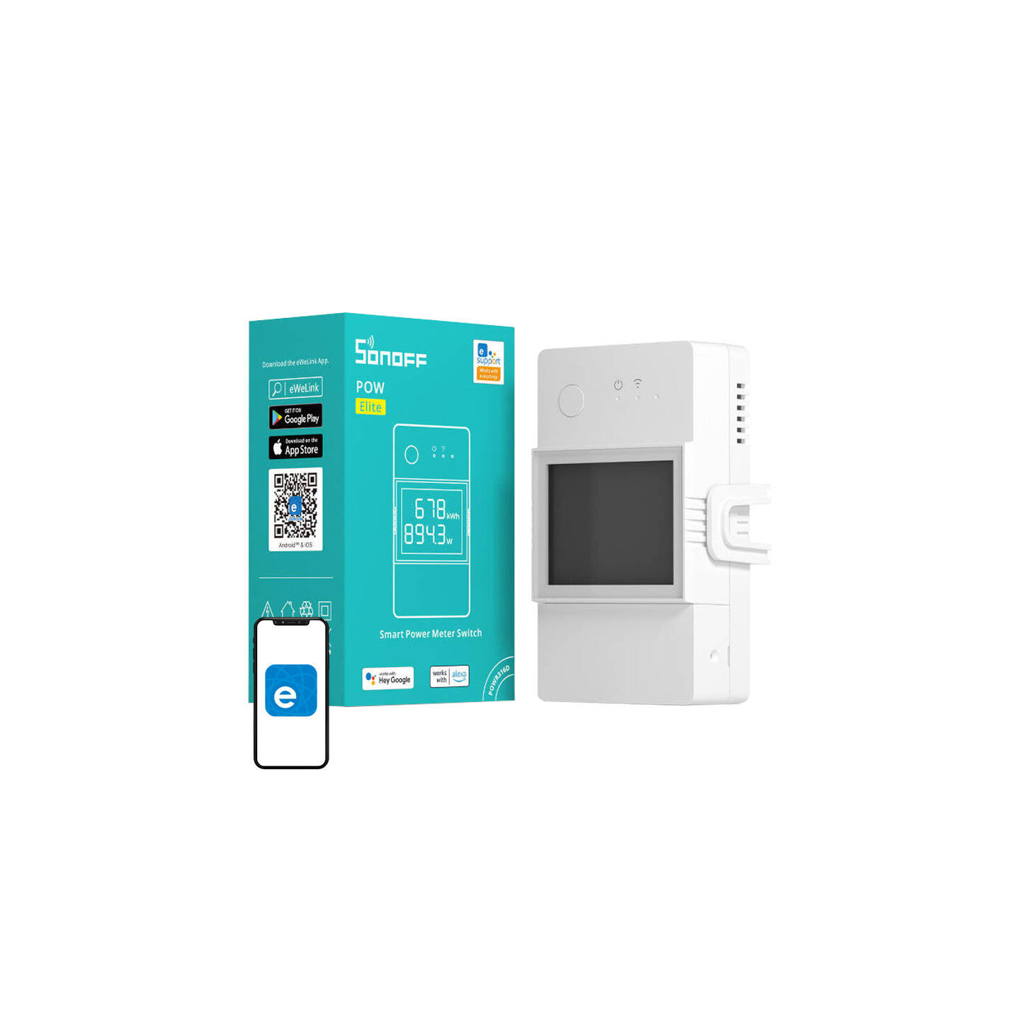WiFi Smart power meter switch Sonoff POWR316D