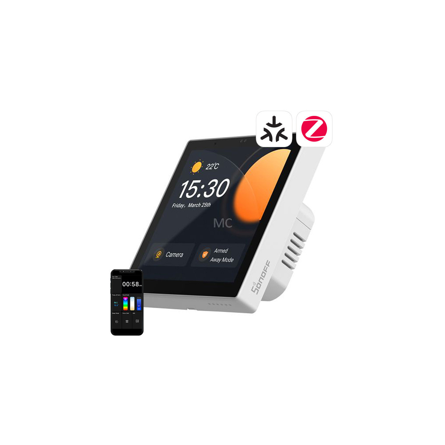 Smart Control Panel Matter WiFi/Bluetooth/ZigBee Sonoff NSPanel Pro (white)