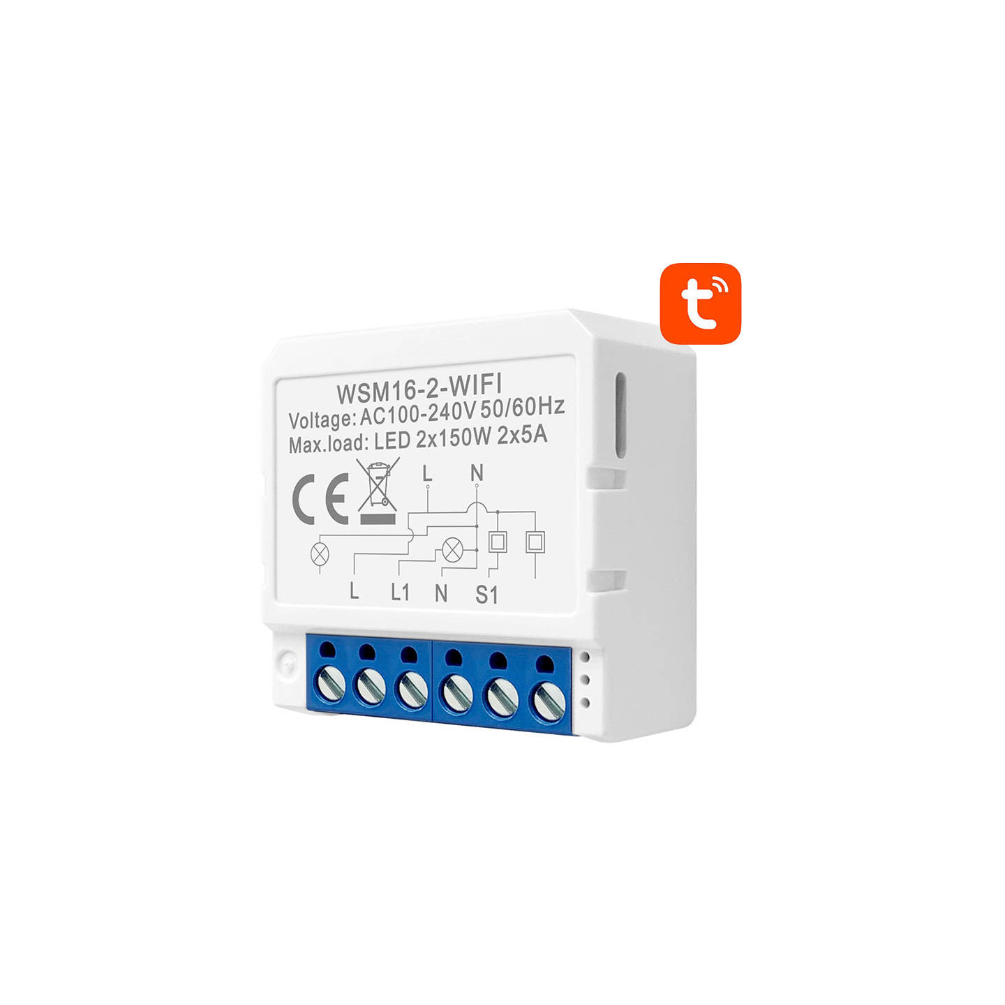 Smart Switch Module WiFi Avatto WSM16-W2 TUYA