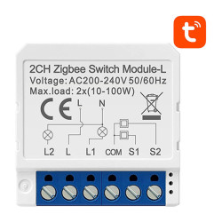 View product Smart Switch Module ZigBee Avatto LZWSM16-W2 No Neutral TUYA