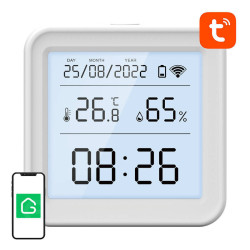 View product Smart temperature and humidity sensor WiFi Gosund S6 LCD Tuya