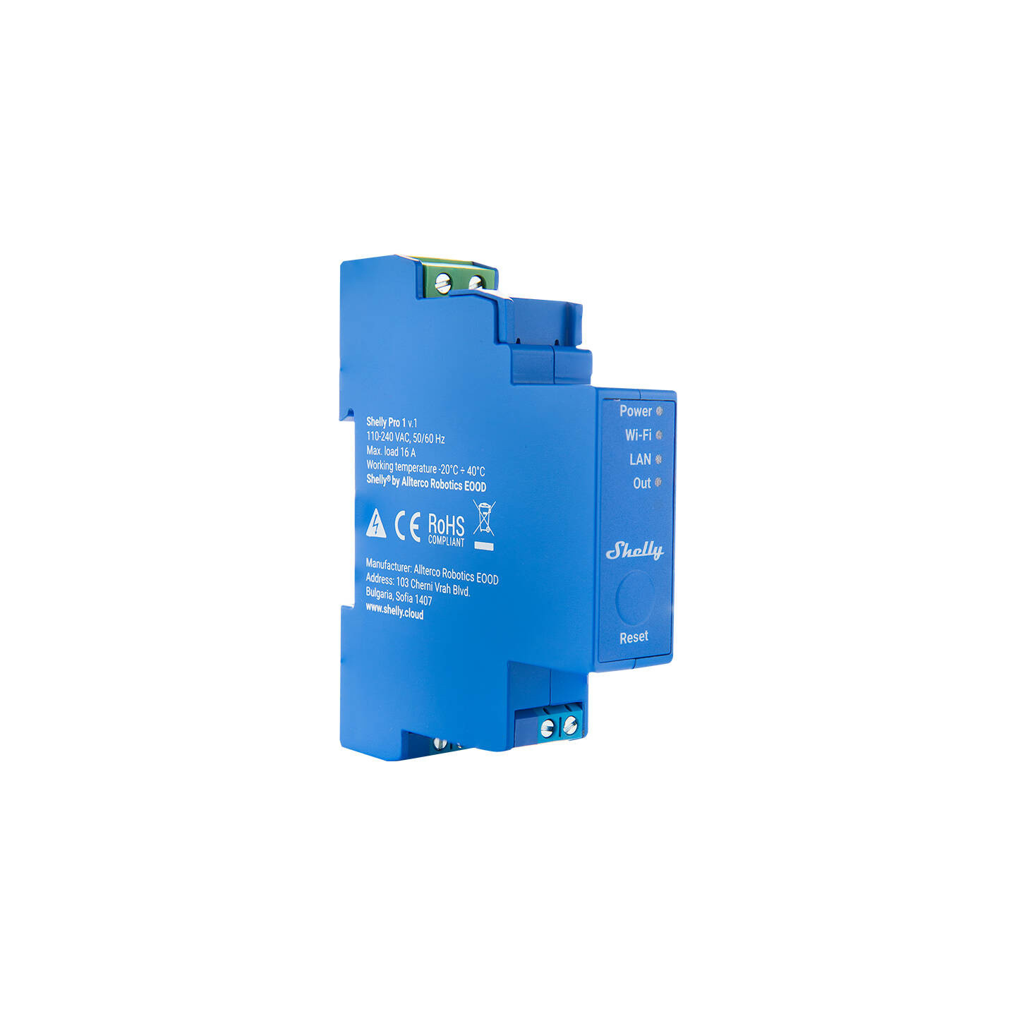 Shelly Pro 1 Potential-free Switch with dry contacts