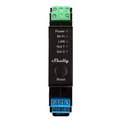 View product Shelly Pro 2PM DIN Rail 2-channel Relay, WiFi/LAN (Power measurement)