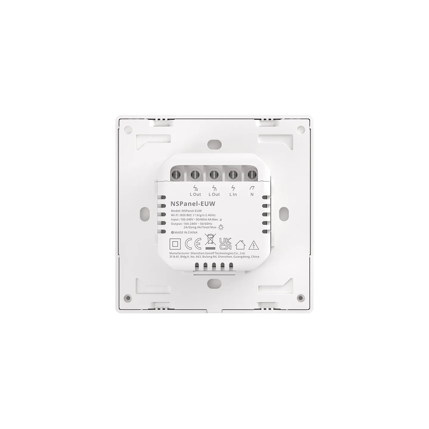 Smart Scene Wall Switch WiFi Sonoff NSPanel (white)