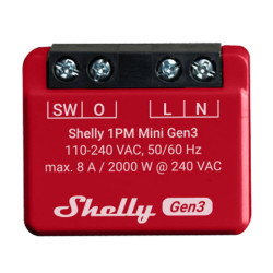 View product Shelly 1PM Mini Gen3 Controller, WiFi/Bluetooth