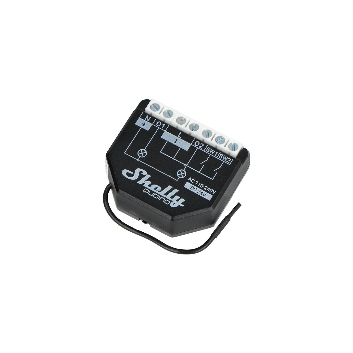 Shelly Qubino Wave2PM Controller, 2-channel, Z-Wave (Power measurement)