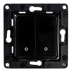 View product Shelly wall switch 2 button (black)