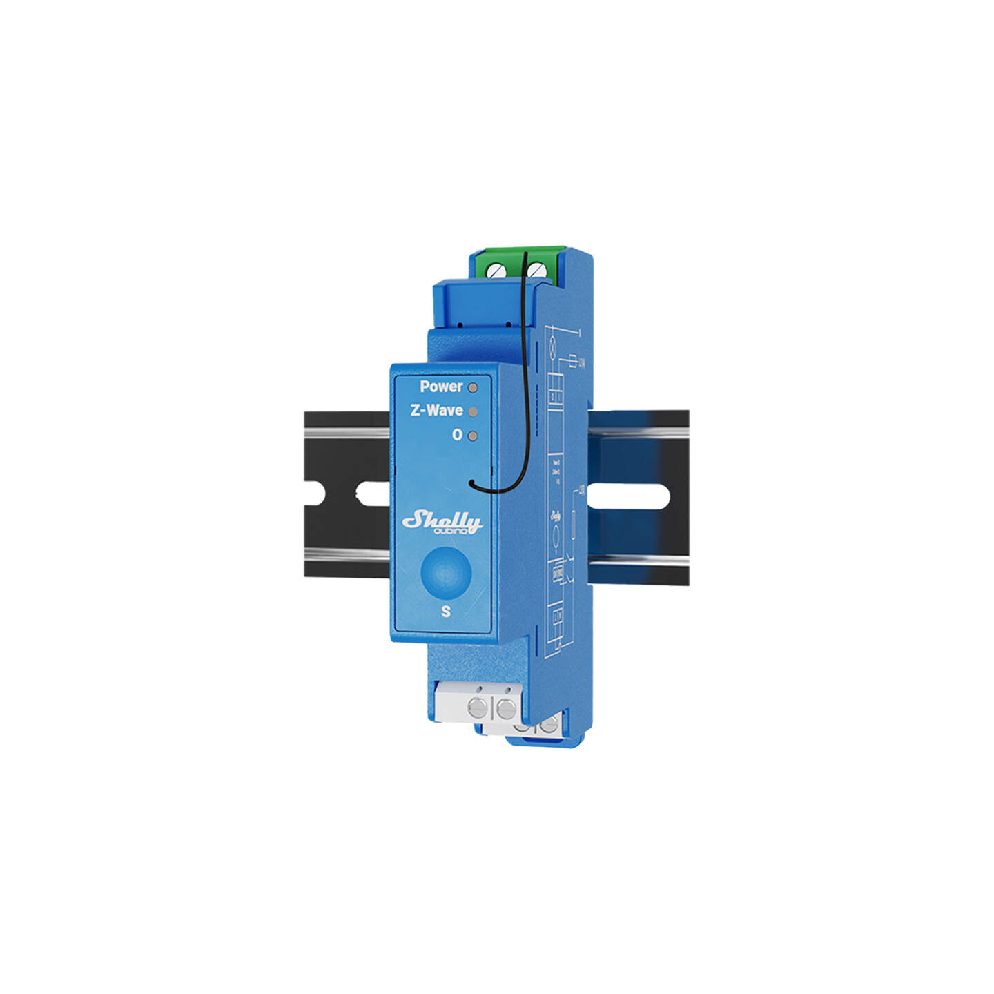 Shelly Qubino Pro 1 DIN rail Relay, 1-channel, Z-Wave