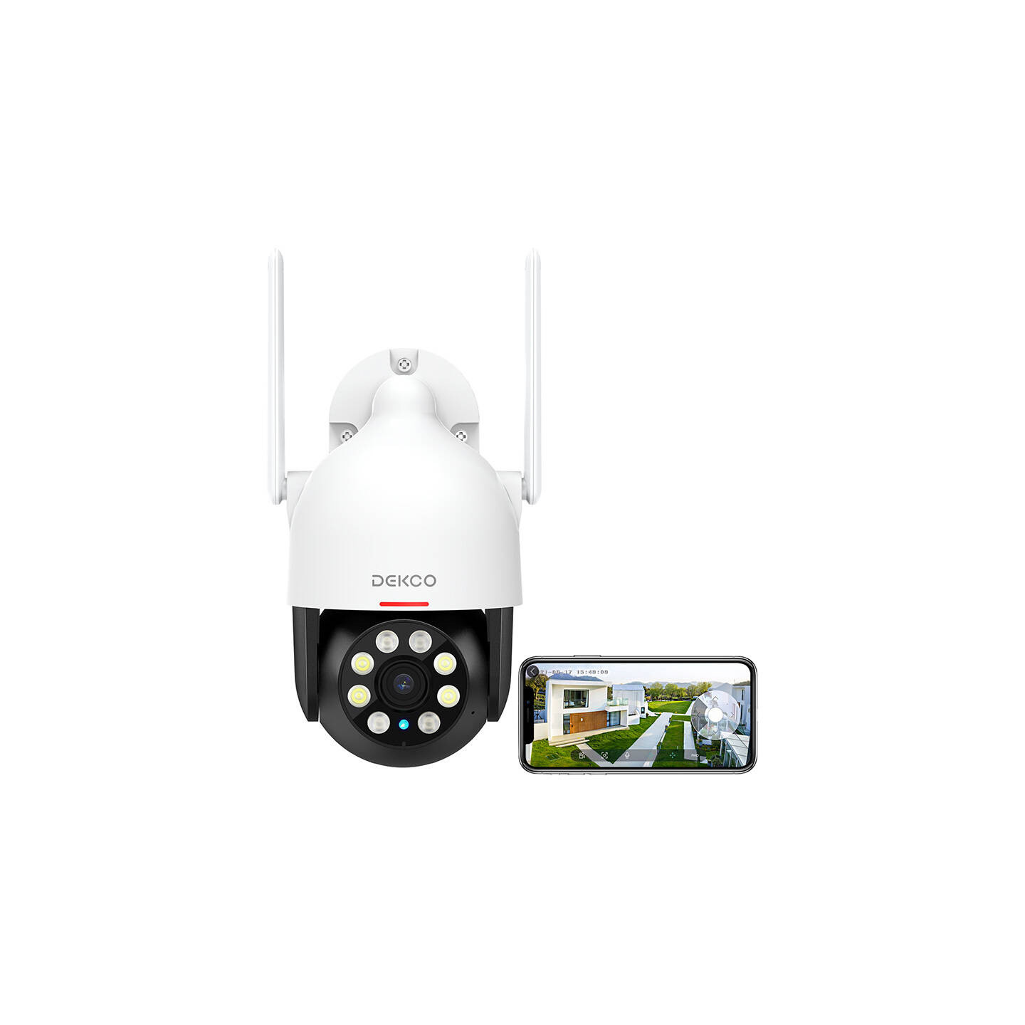 IP Outdoor camera WiFi DEKCO DC5L 2K QHD 166°