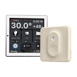View product Shelly Wall Display WiFi/BLU (White) + BLU H&T (Ivory) Set