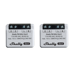 View product Shelly PM Mini Gen3 Set of 2 Controllers, WiFi/Bluetooth