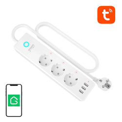 View product Gosund P1 PLUS smart WiFi power strip (3x AC schuko, 3x USB-A) Tuya