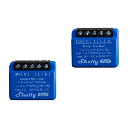 View product Shelly 1 Mini Gen3 Set of 2 Controllers, WiFi/Bluetooth