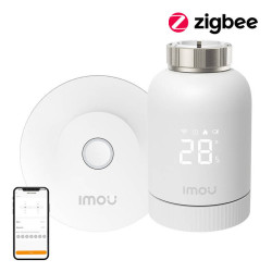 View product IMOU KIT-TRV1-EU-2 ZigBee thermostatic head kit with 6 adapters and gateway