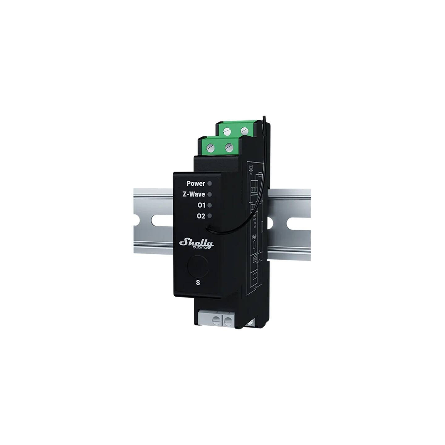 DIN relay with energy measurement Shelly Qubino Wave Pro Shutter
