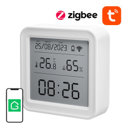 View product Zigbee Gosund ST17 LCD smart temperature and humidity sensor Tuya