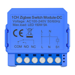 View product Avatto ZWSM16-DC-1 intelligent 1-channel ZigBee switch module with voltage-free DC contact