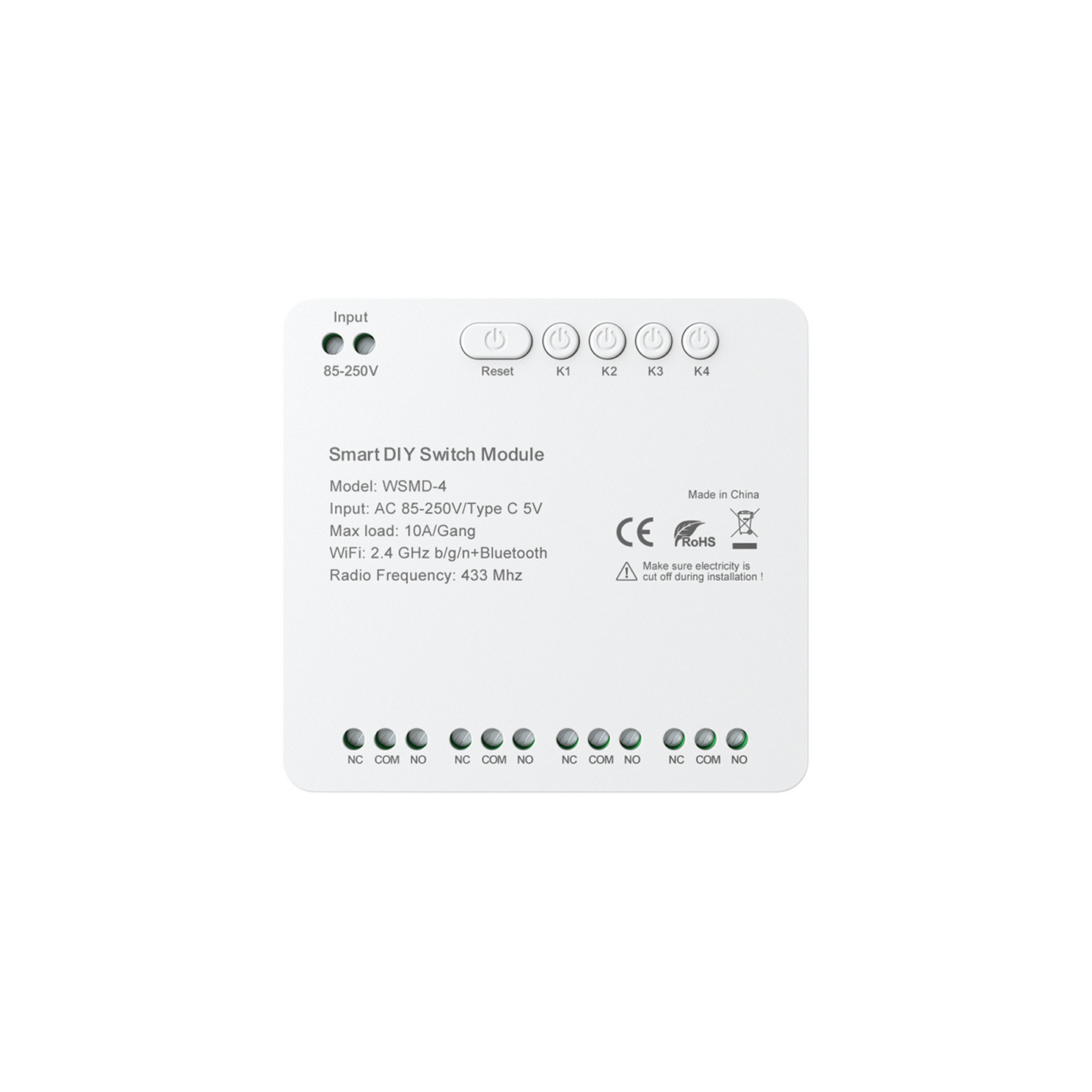 DIY Avatto WSMD-4 250V smart switch module
