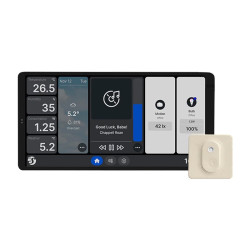 View product Dual Control Panel Shelly Wall Display X2 WiFi/BLU (silver) + BLU H&T