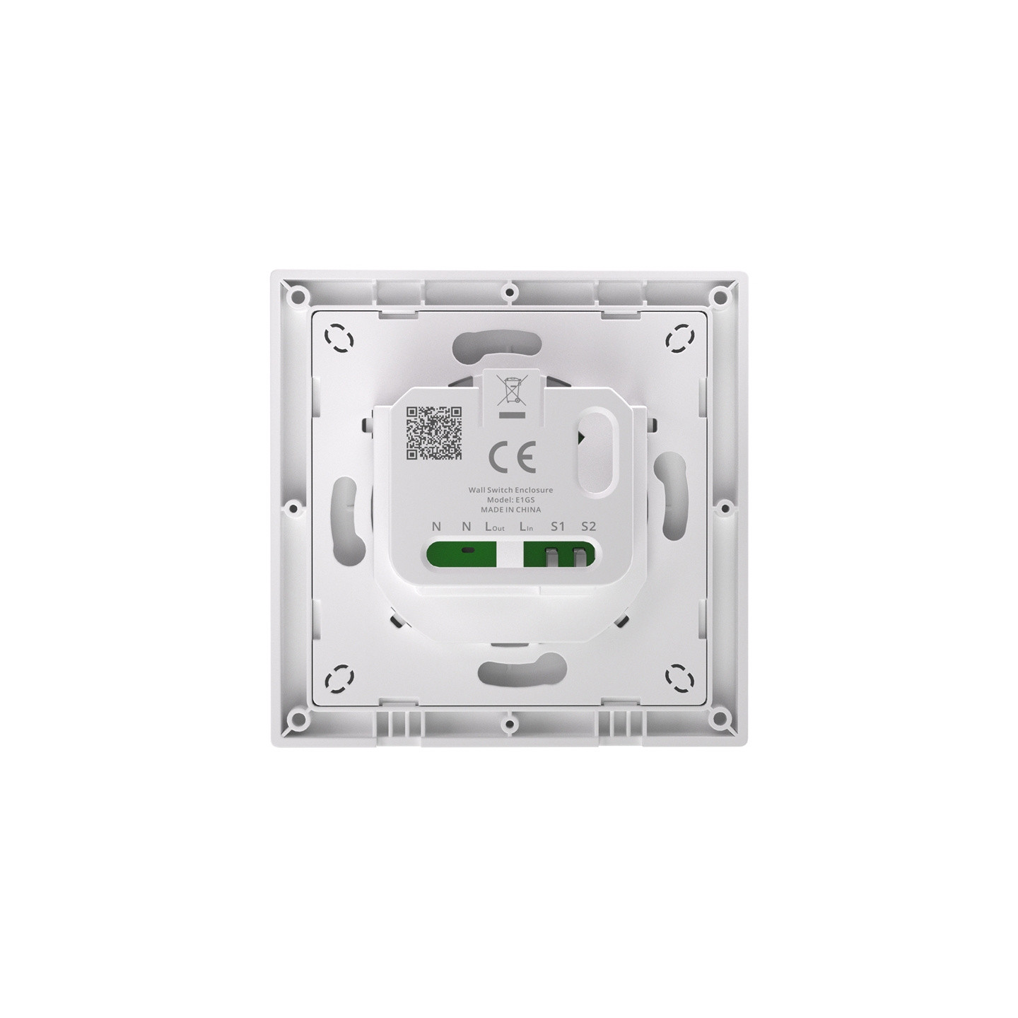 SONOFF E1GS wall switch housing (with N)