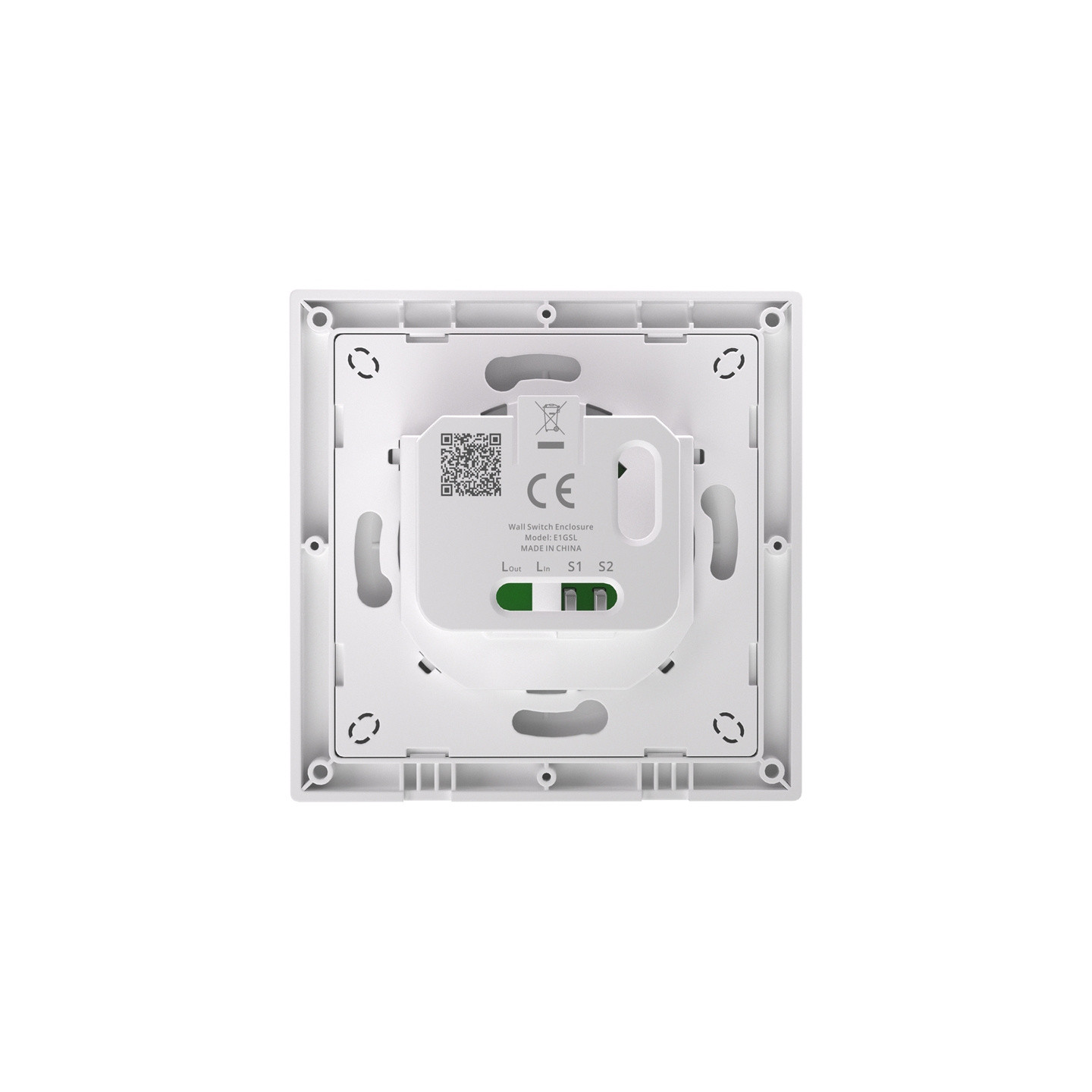 SONOFF E1GSL wall switch housing (without N)