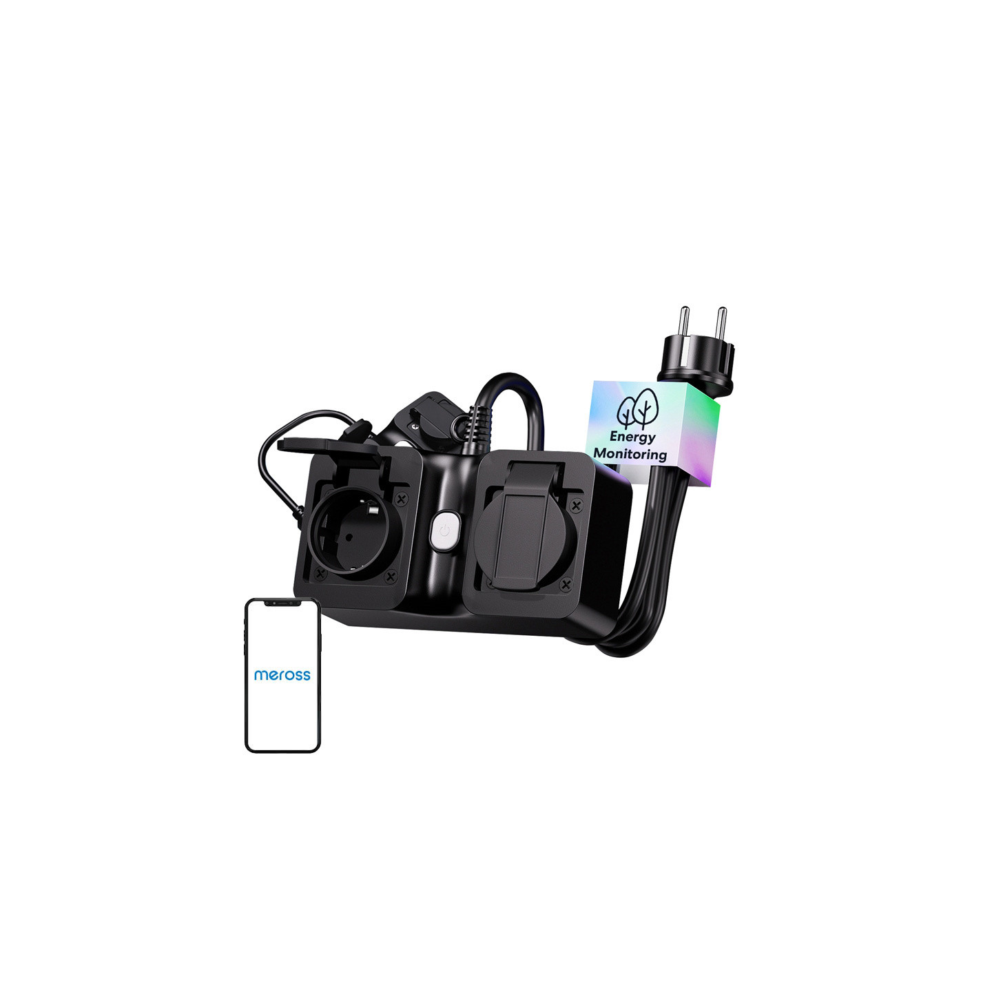Meross MOP320MA-EU WiFi smart power strip, outdoor, IP44 (Matter)