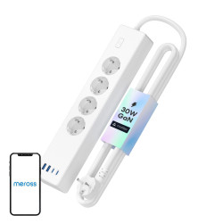 View product Meross MSP844(EU) smart fast charging power strip, 4 outlets + 2x USB-A + 2x USB-C (Matter)