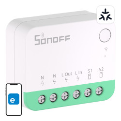 View product Sonoff MINIR4M Matter smart WiFi mini switch (HomeKit, SmartThings, Home Assistant).