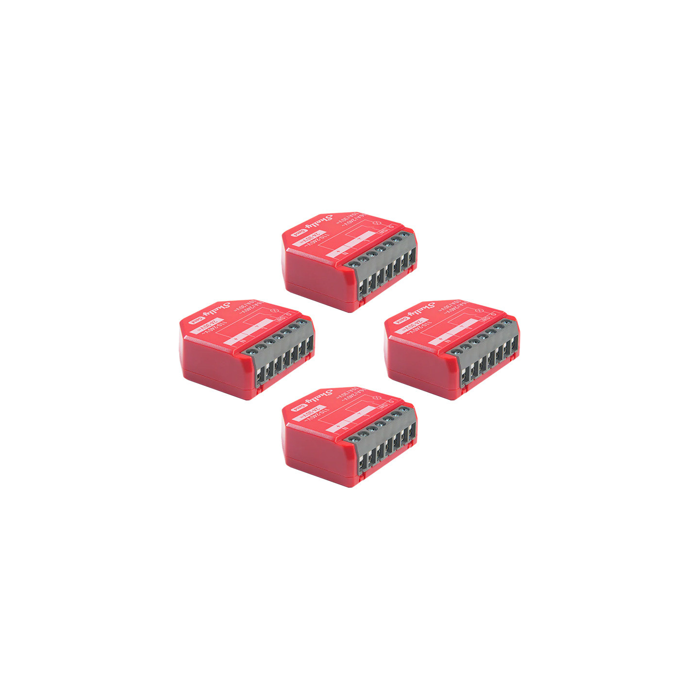 Set of 4 Shelly 1 PM Gen4 Zigbee/Matter Controllers
