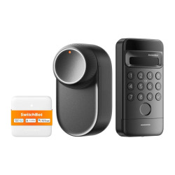 View product SwitchBot Ultra 3-in-1 smart lock with Hub Mini Matter control panel and Vision keypad