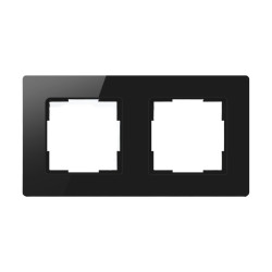 View product Avatto 2 Socket TS20 light switch frame (black)