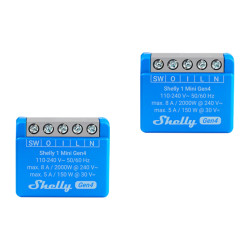 View product Set of 2 Shelly 1 Mini Gen4 Zigbee/Matter Controllers