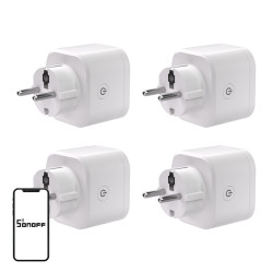 View product SONOFF S61s Matter External Plug via Wi-Fi, 4-Pack