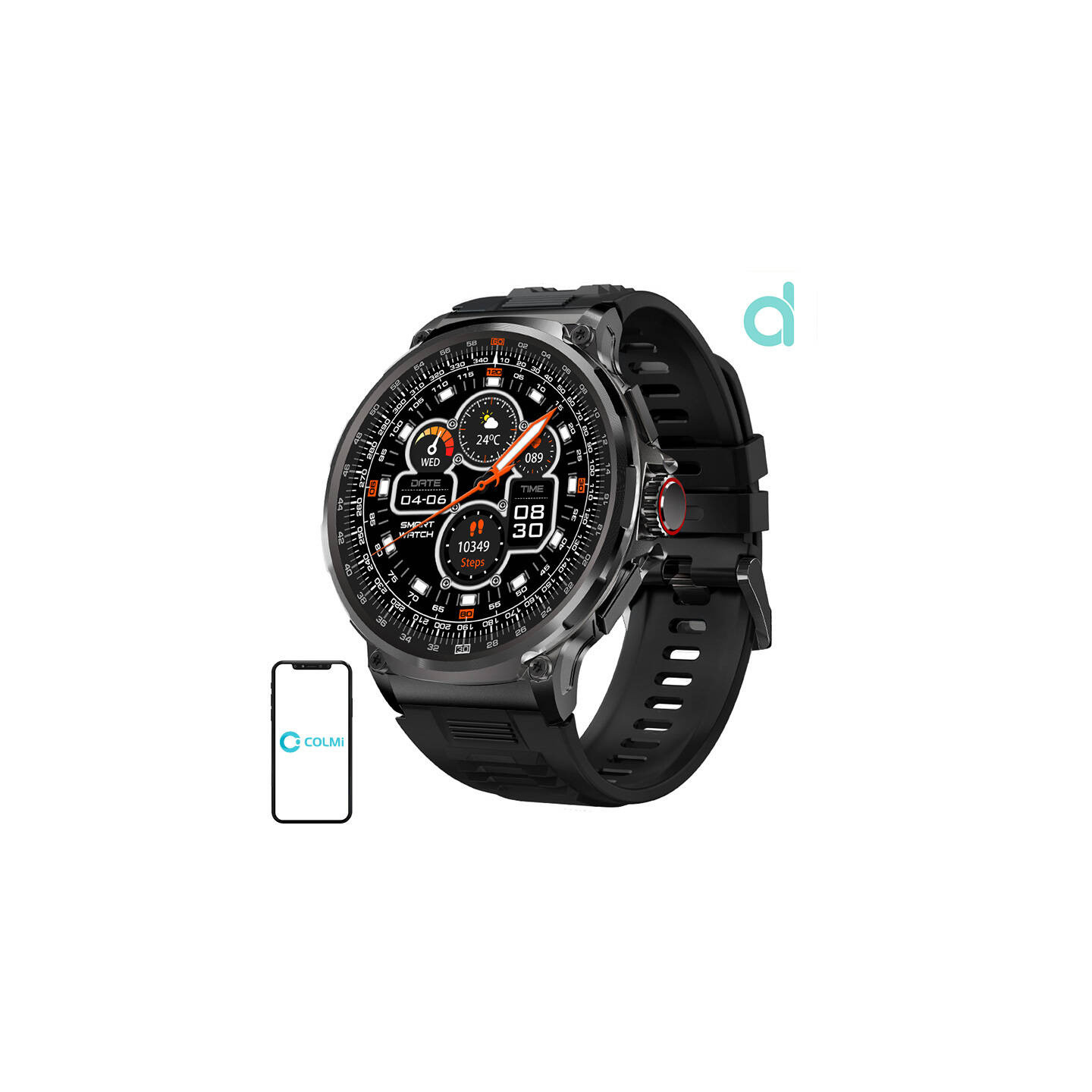 Colmi V69 smartwatch (black)