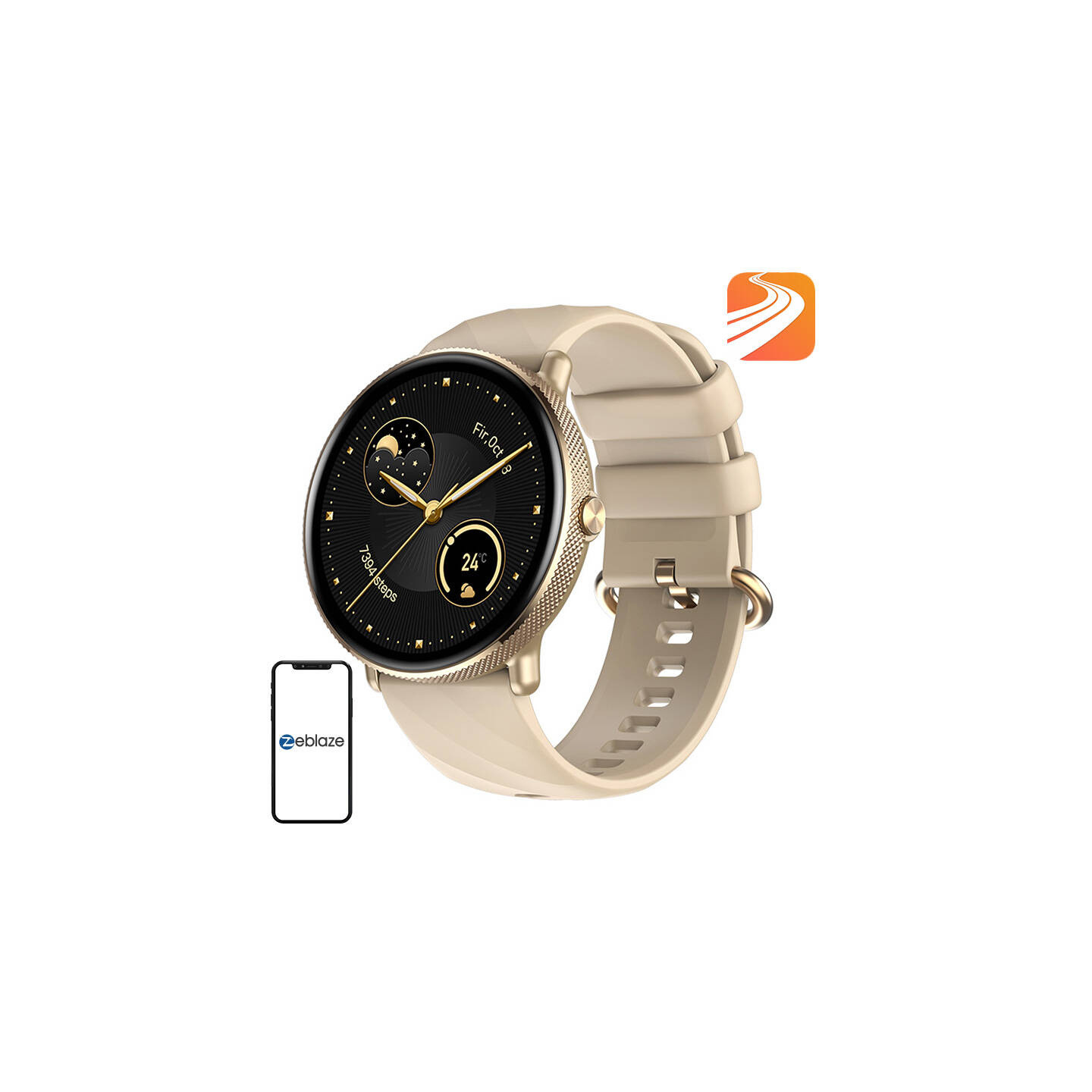 Zeblaze GTR 3 Pro Smartwatch (Gold)