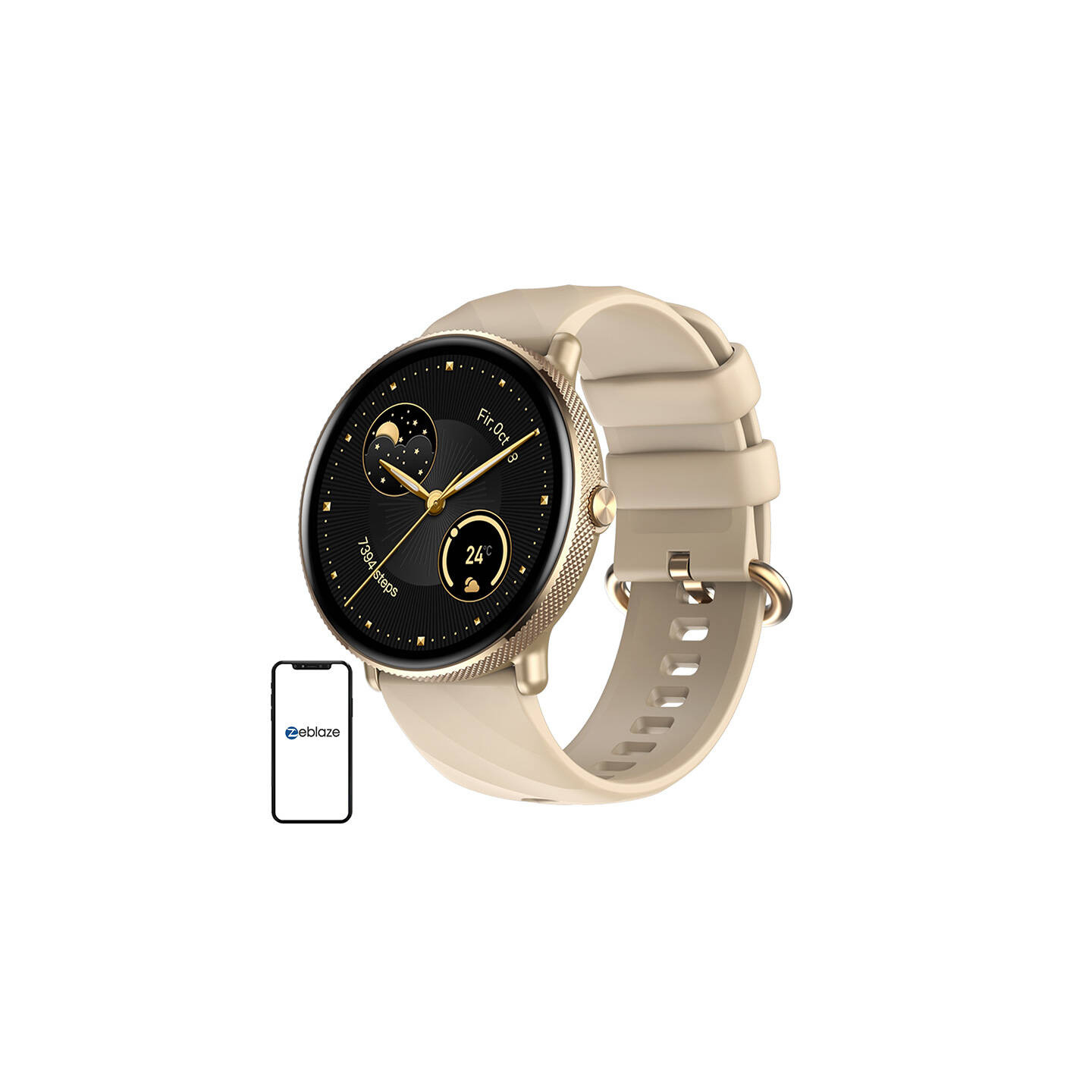 Zeblaze GTR 3 Pro Smartwatch (Gold)